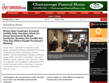 Tablet Screenshot of chattanoogan.com